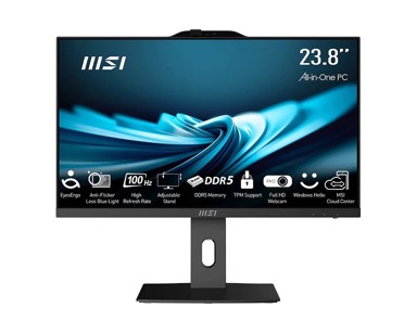 MSI AiO računalo PRO AP242P 14M-892XEU / Intel Core i5-14400, 23.8", 1920 x 1080, 16 GB, 500 GB SSD, bez operativnog sustava, crna